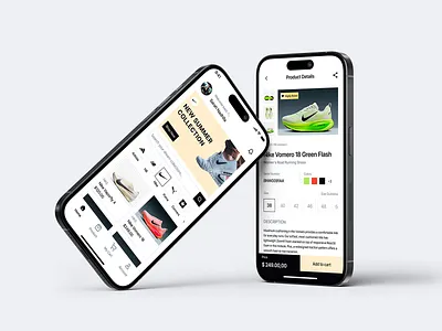 Steppr - Sneakers E-Commerce Mobile App app branding design digital digital revo ecommerce elegant design marketplace minimalist mobile app sneaker ui ux