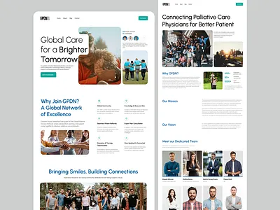 GPDN – Global Palliative Doctors Network branding development mern next react ui webapp website