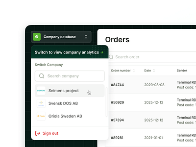 TWS Logistics admin authentication dashboard design login logistics mockup profile saas table tracking ui uiux vector