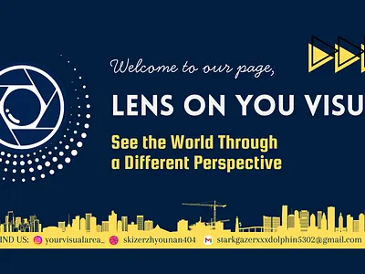 LENS ON YOU VISUAL WEB-PAGE branding graphic design ui