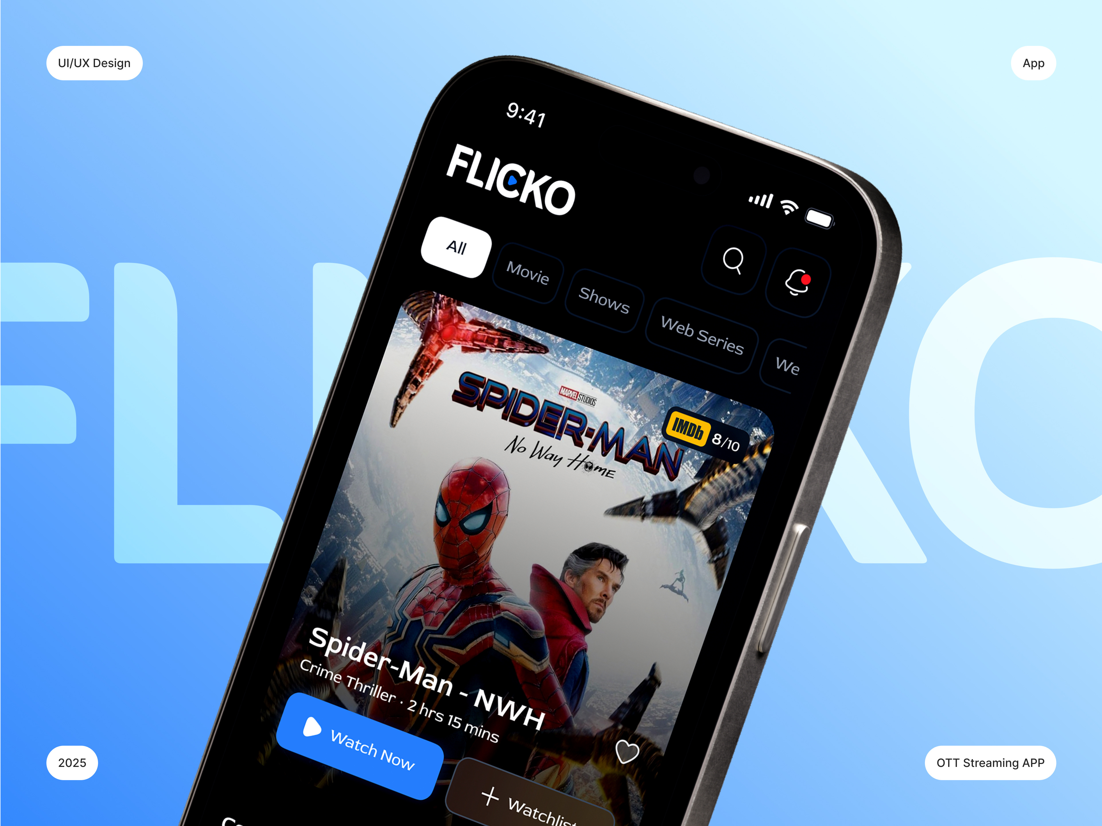 OTT Streaming Platform Mobile App UI Design app design entertainment figma mobile app mobile app ui ott ott platform streaming streaming app streaming platform ui ui ux uiux ux video streaming
