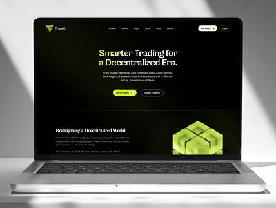 TradeX- Responsive Web 3 Crypto Trading Landing Page Design crypto landing page product design responsive web design tradex trading ui uiux web 3 web design