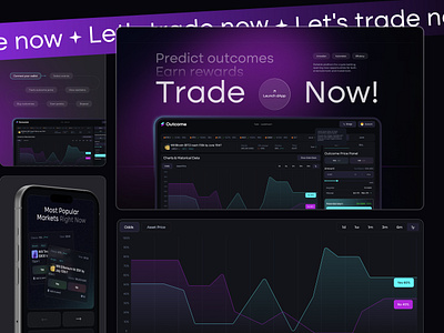 InfiniteCode – Crypto Prediction Trading Reinvented crypto platform crypto trading crypto wallet dark mode design defi gamified ux nft trading web3