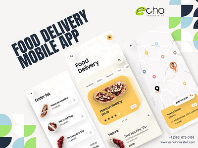 Food Delivery Mobile App animation branding graphic design logo ui