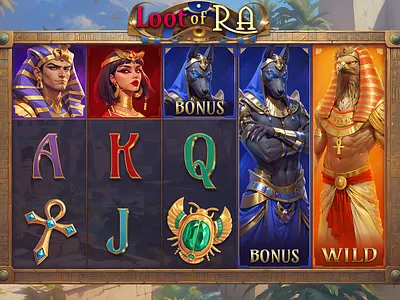 Loot of Ra 2d 2d art casino character design concept art gambling game art game design game development igaming illustration slot slot game slots