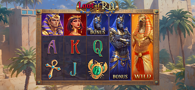 Loot of Ra 2d 2d art casino character design concept art gambling game art game design game development igaming illustration slot slot game slots
