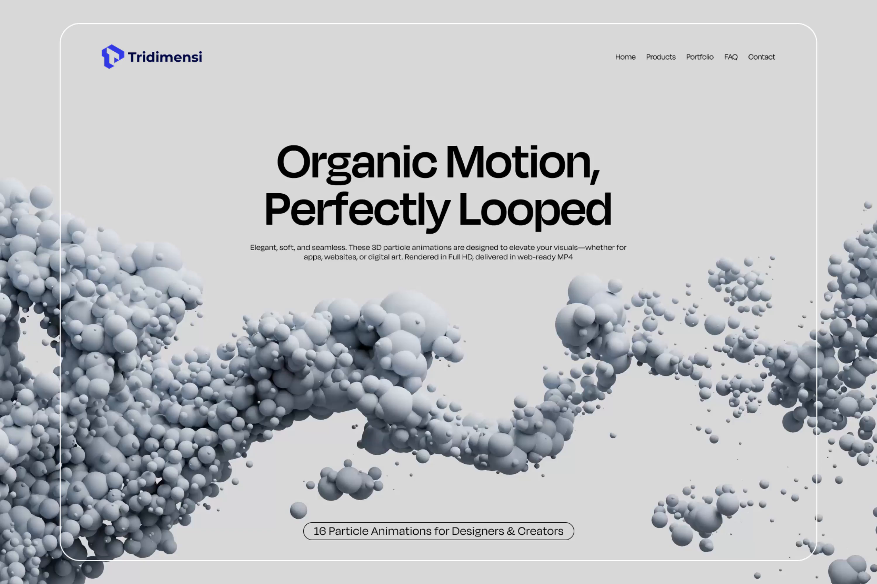 Example of 3D Animation For Visual Identity