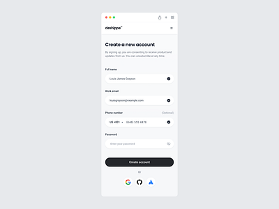 Create Account account creation app design application create account mobile mobile design sign up ui ui design ux