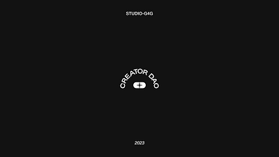 CREATOR DAO branding graphic design logo motion graphics