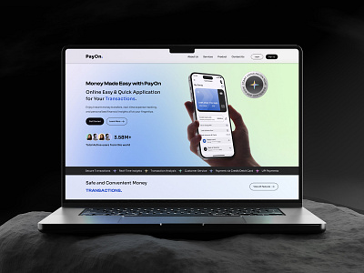 PayOn - Fintech Landing Page bankingapp designsystem dribbble fintech fintechdesign investingapp landing page landingpagedesign minimaldesign mobilebanking paymentapp productdesign responsivedesign startuplandingpage ui uitrends uxdesign web design webdesigninspiration webui