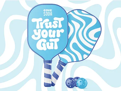 Pickle Ball Paddle for Soda Brand althetic beverage gut paddle pickleball soda sport