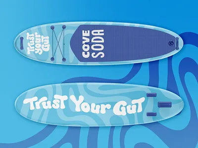 Paddle Board Design for Soda Brand althetic beverage blue fitness gut paddle paddle board soda sport water