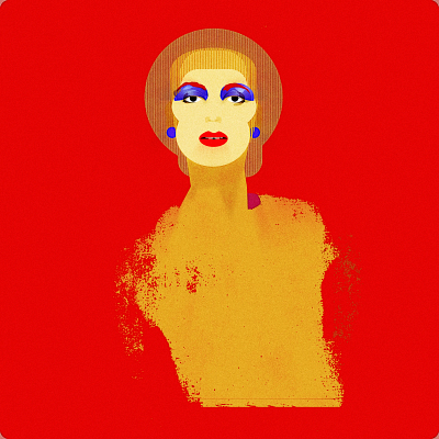 back in business doodle gelt girl girl head gleb gold illustration ink noise shunte88 vector zlooty