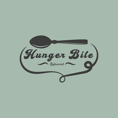Hunger Bite Logo Design for Restaurant design graphic design logo logo design restaurant logo typography