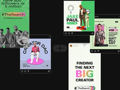 CREATOR DAO - Socials branding graphic design instagram logo social posts