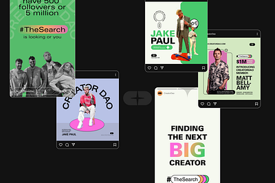 CREATOR DAO - Socials branding graphic design instagram logo social posts