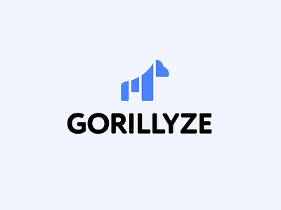 Gorilla + Bar Chart Logo alfrey davilla ape logo bar chart bar graph brand branding business clever logo data analytic gorilla gorilla logo identity logo logo designer minimalist logo modern monkey logo simple mark smart logo vaneltia