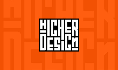 Higher Design Text Logo for Business branding creative logo design flat icon illustration letter lettering logo logo design minimal logo modern logo print text logo top unique logo wordmark logo