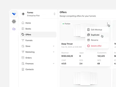 Offers close-up book branding cards dashboard cards dashboard design design system dropdown dropdown design fiction ui kit