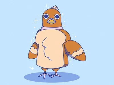 Pigeon Toast illustration
