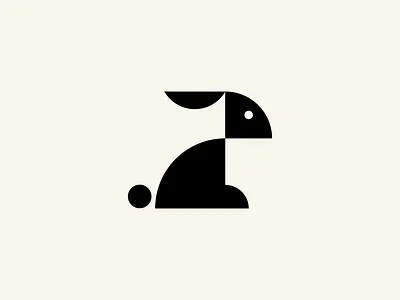 Geometric Rabbit brand branding geometric animal geometric rabbit graphic design logo logodesign logodesigner logoforsale logomark logos motion graphics rabbit logo unused