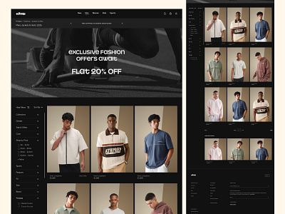Product Category Page Design Ui/ Section/ Product Listing categories clean ui cloth clothing product ecommerce fashion brand fashion product fashion product category landing page man fashion modern design pricing product category product category page product filter product listing section ui design uiux web design