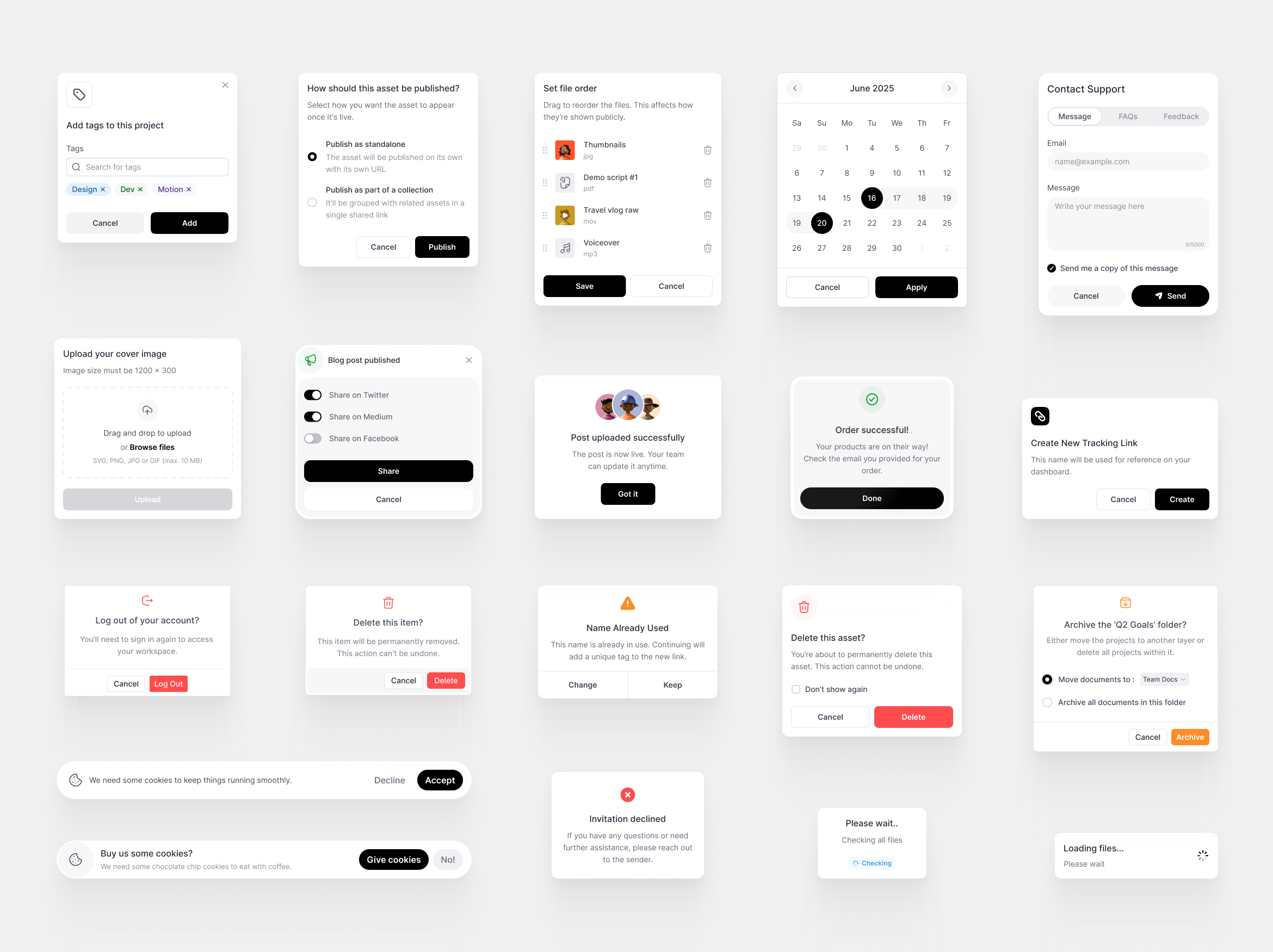 Minimal Modals / Popup Window Design design minimal modal modal ui modals popup popup modal popup ui popup window popups ui ui design ui ux uiux ux ux design window