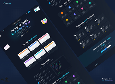 AI-Powered Landing Page Design branding graphic design ui