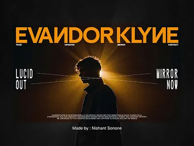 Evandor klyne big typography bold design clean design editorial layout experimental experimental design layout design minimal design minimalism minimalist design typographic design typography web typography