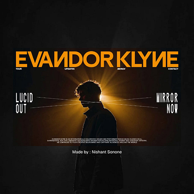 Evandor klyne big typography bold design clean design editorial layout experimental experimental design layout design minimal design minimalism minimalist design typographic design typography web typography