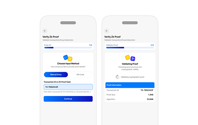 Zero Knowledge Verification through AI & Web3 (Blockchain) app app design bank banking blockchain branding crypto defi design privacy security web3 zkrollup zksync
