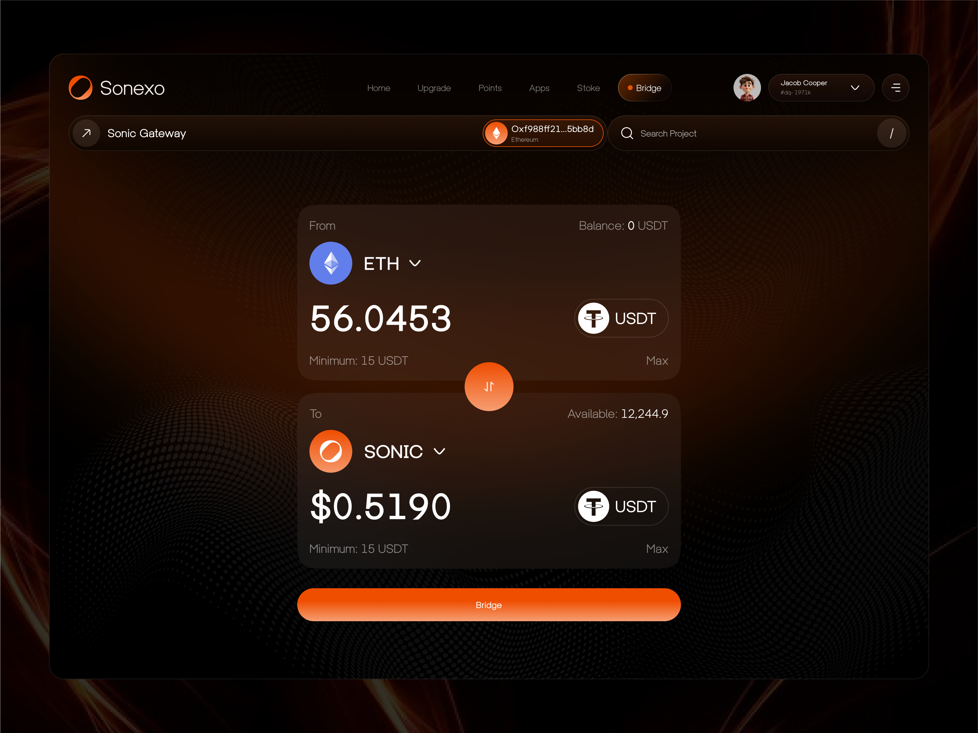 Example service media