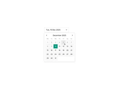 Calendar button. button calendar light mode ui ux