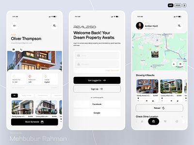 RealeSo -Real Estate Property Mobile App animation branding design ios minimal mobile mobile ui modern x ui poperty details property details property mobile real estate real state realestate realestate mobile ui uiux