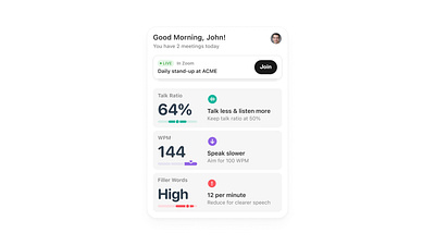 Meetings tracker desktop popover apple dashboard desktop indicator ios macos minimal modal overlay popover ui ux