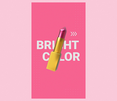 Styleframe "Lipstick" Gold 3d 3d art 3d illustration after effects c4d cinema4d colorful design illustration motion design motion graphics poster stylized typography