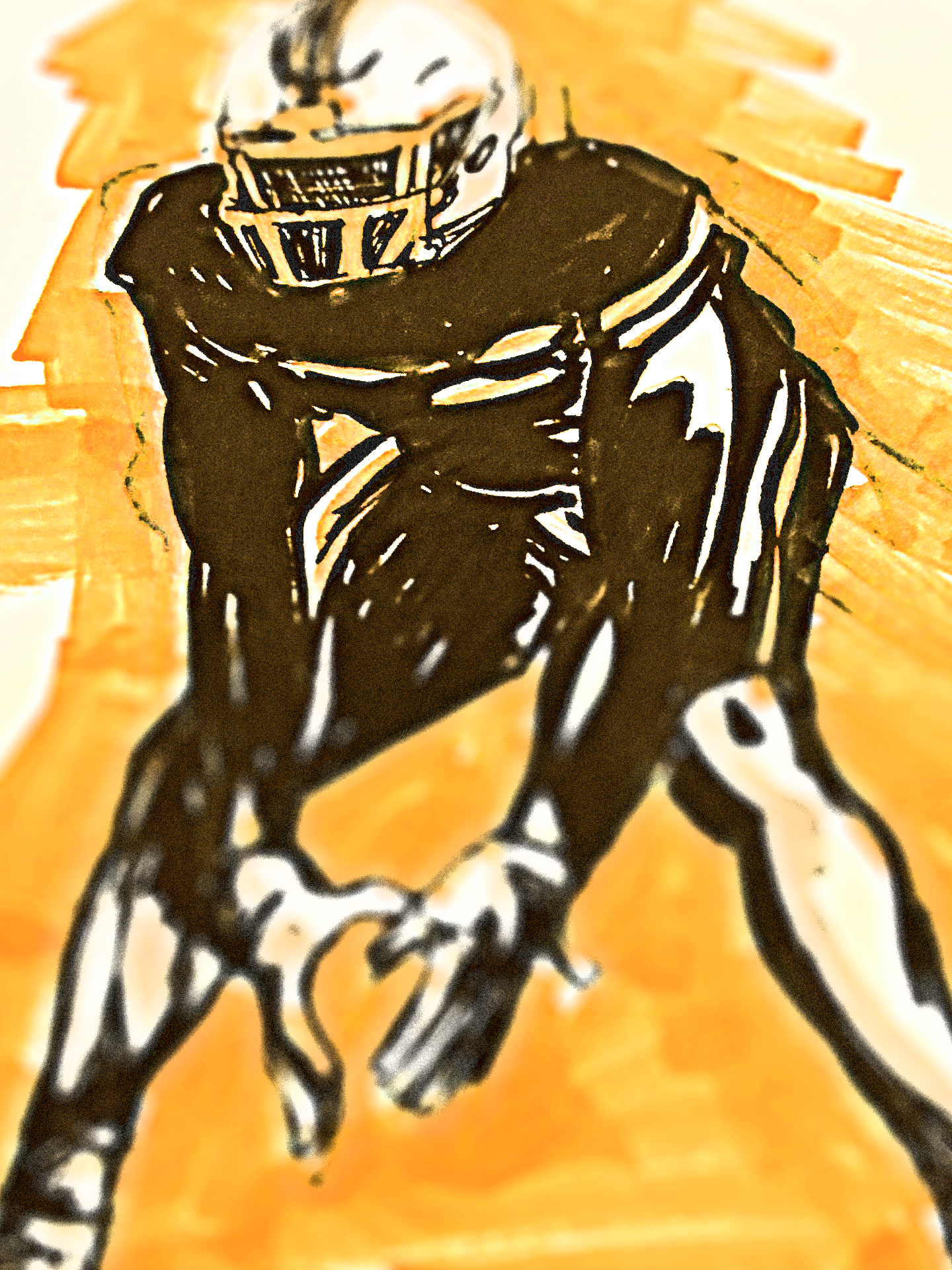 Man Coverage animation back coverage design football graphic design illustration player sketch rough