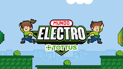 TOTTUS ELECTRO WORLD- Graphic Identity app branding design graphic design illustration logo typography vector