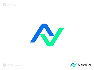 NexVia, N+V Logo, Tech, Agency, SaaS, Web3, Finance ai logo branding business logo company logo corporate creative logo design illustration logo design modern logo n letter logo n minimalist logo n modern logo nexvia logo nv letter logo nv logo nv tech logo saas logo
