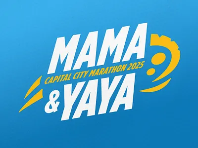 Mama & Yaya Marathon active branding capital city design exercise logo marathon race run running shoes sports washington