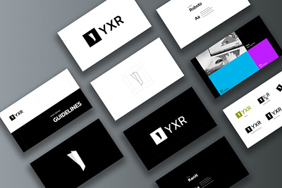 YXR Identity Guide brand guidelines brand identity branding graphic design identity guide logo logo design logo designer