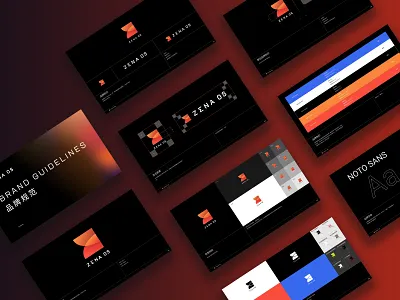 Zena OS Brand Guidelines brand guidelines branding graphic design graphic designer identity guide logo logo designer visual identity