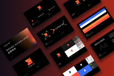 Zena OS Brand Guidelines brand guidelines branding graphic design graphic designer identity guide logo logo designer visual identity