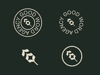 GW Brand Agency Logo Design Suite brand branding design feather geometric graphic design green icon identity logo mark quill symbol vector visual