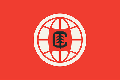 Crafted Design Camp Logo branding c camp design designer earth geometric graphic design green icon identity logo mark patch red seal sticker tree vector world