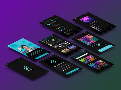 Dubio Music App app design applcation branding graphic design logo mobile app music app