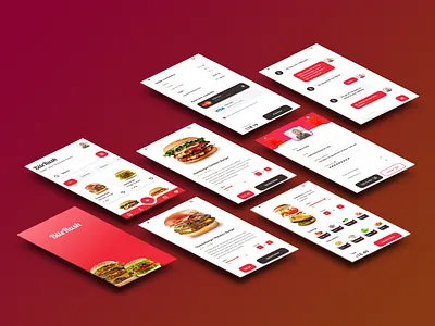 BiteRush Food Delivery App app design branding graphic design logo mobile app design mobile application ui uiux