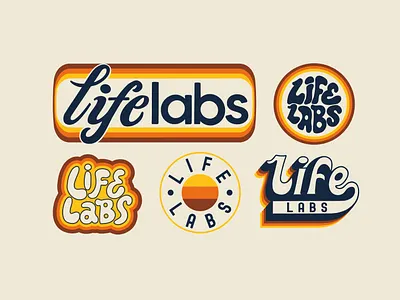 Graphics LIFE LABS. apparel badge branding design graphic design illustration lettering logo t shirt