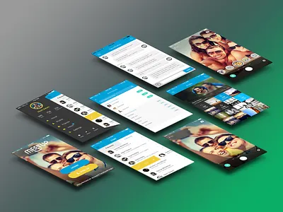 MeetUp Dating App app design application branding dating app mobile app mobile application ui uiux