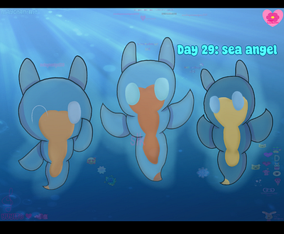 Maycean Day 29: sea angel art post art tag digital art drawing fan art illustration